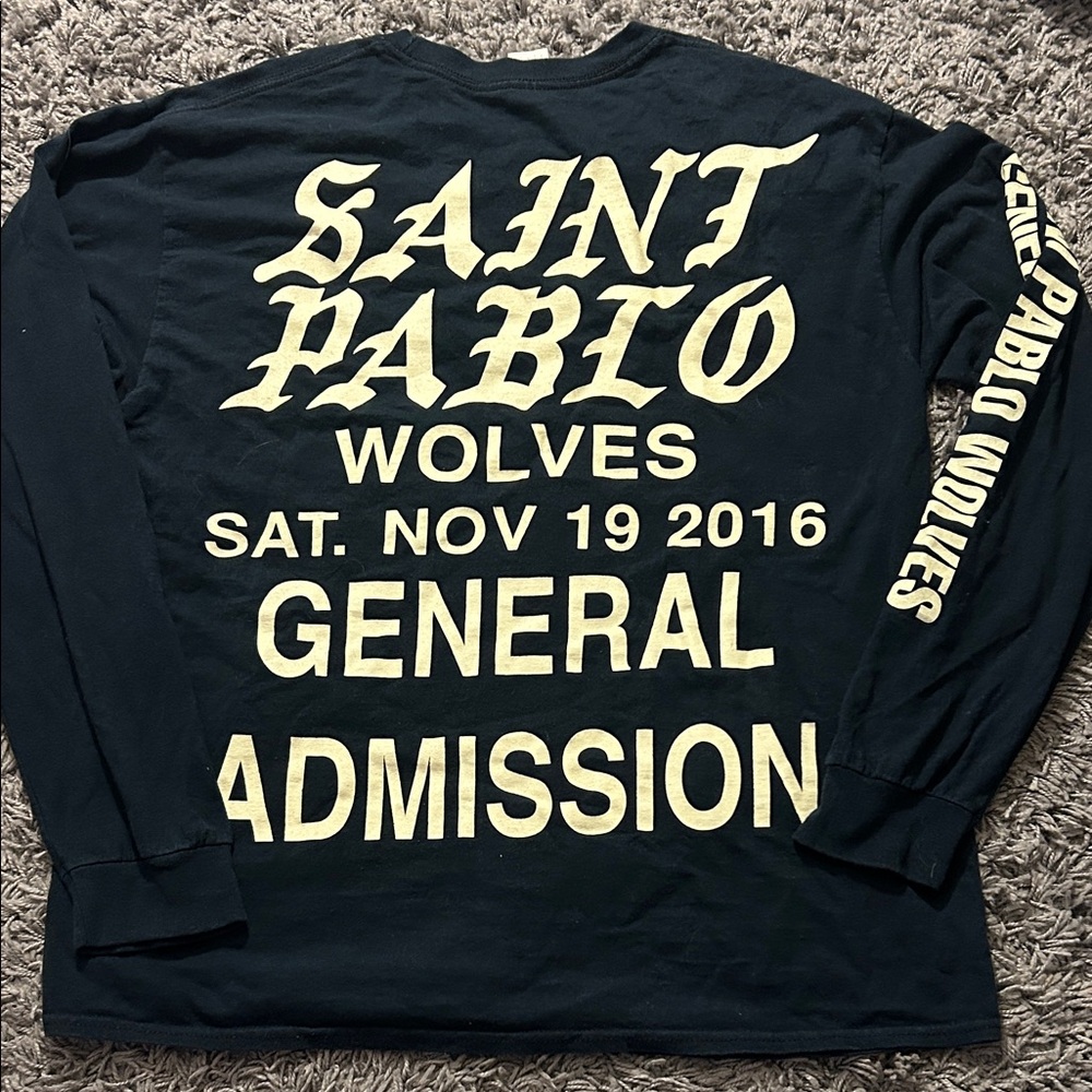 Saint Pablo Tour General Admission T-shirt Kanye West YEEZY